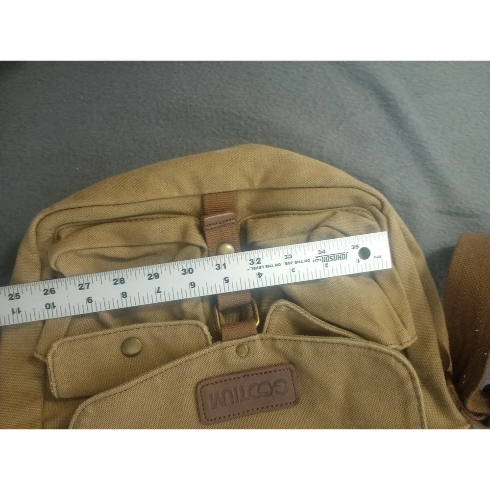 Gootium Canvas Messenger Bag VTG Utility Crossbody Shoulder Military Adjustable